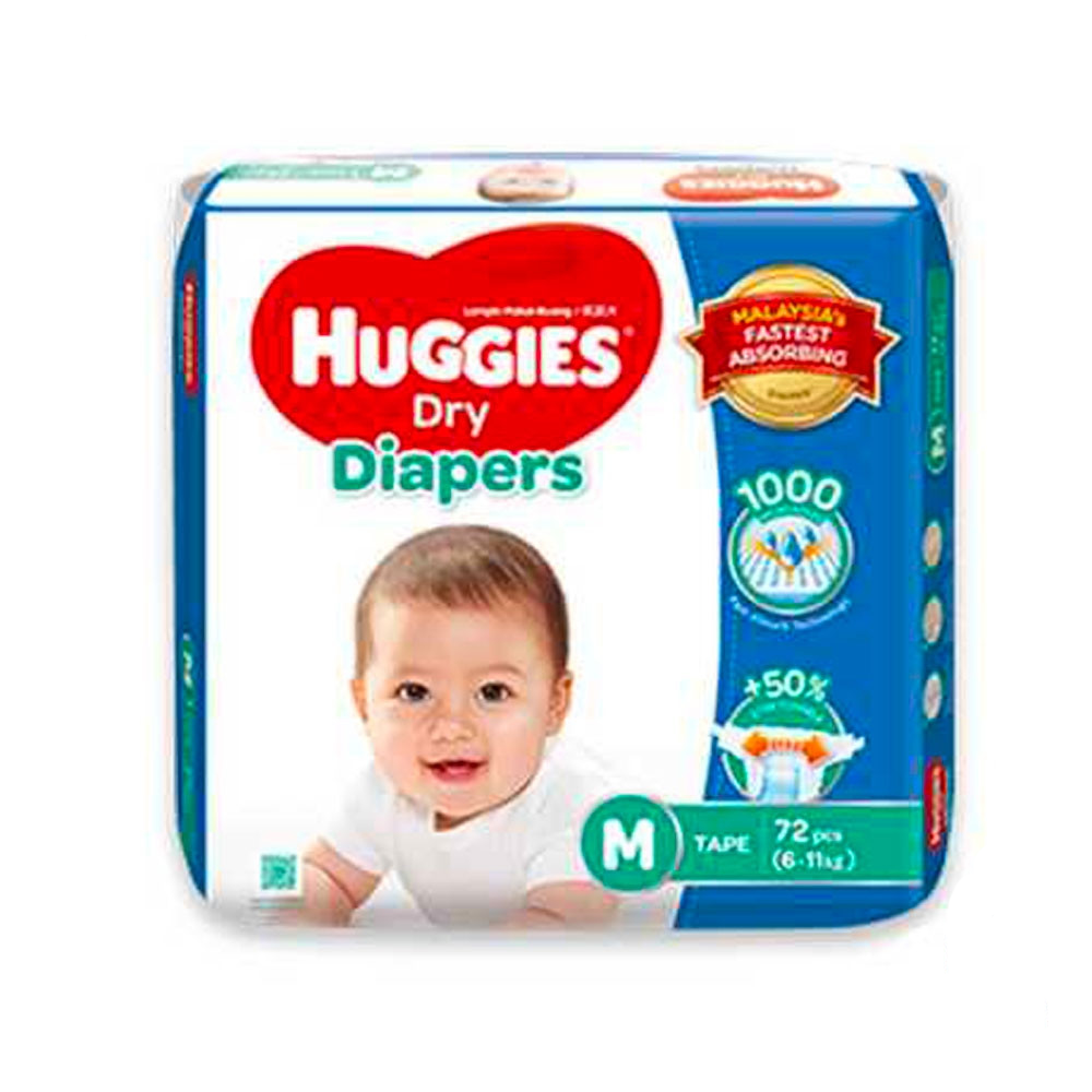 Huggies Dry Baby Diaper Belt M 6-11 kg